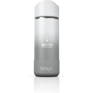 Ninja, Travel Mug, Sip Perfect 16oz, Brings Hot Drinks to Sippable Temperature in Minutes, Stainless Steel, Leak Proof, Dishwasher Safe, Metal Insulated Tumbler, White, DW1603WH