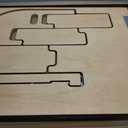 3 Step Foldable Ladder for Home, Hidden Step Ladder Cabinet Wooden Step Stool Build Ultra-Thin Helper Hidden Folding Ladder for Home and Kitchen Use