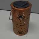 Solar Lanterns Outdoor Hanging Lantern Lights,Sun Moon Metal Decor Lanterns-Waterproof LED Decorative Light for Garden Patio Yard Lawn Backyard Front Porch as Gifts for Mom Grandma Women
