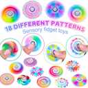 50 Pack Fidget Spinner for Kids Mini Sensory Fidget Toys Bulk Adults Kid with Autism ADHD, Classroom Prizes Treasure Prizes Box Toys for Classroom Pinata Stuffers Anxiety Stress Relief Fidgets Bulk