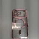 Glitter for iPhone 17 Pro Case with Eyecatching Integrated Lens Protection, [Sparkly Bling Back Panel] [Seamless Work with Magsafe] Cute Women Girly Magnetic Phone Case for iPhone 17 Pro 6.3" Pink