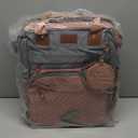 Jeryswet Baby Diaper Bags with Changing Station, Waterproof Large Capacity Diaper Bag Backpack for Moms Dads with USB Charging Port and Stroller Straps, Baby Shower Gifts, Pink-Grey