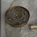 Modern Gold Chandeliers,20 Crystal Glass Pendant Ceiling Light Fixtures 7-Light Round Chandelier Luxury 2 Tiers Hanging Chandelier for Dining Room Foyer Living Room Bedroom