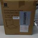 AAAAAcessories Outdoor Deep Seat Cushions with Double Welted Pillow, Waterproof, Fade-Resistant Patio Furniture Replacement Cushions, 24" x 24" x 5" + 24" x 19", Charcoal Black