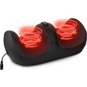 Medcursor Foot Massager with Heat - Foot and Calf Massager with Massage Roller, Deep Massage for Plantar Fasciitis, Pain Relief, Neuropathy, Relax for Home or Office Use (Not Cordless)