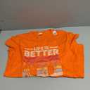 Life is Better with Music Lover Musician Outfit EDM Music DJ T-Shirt (Orange, L)