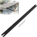 404523 RV Awning Inner Drive Arm 49" Compatible with Solera Regal 63" Awning Arm Assemblies, Black Aluminum Rail, Anti-Rust Powder-Coated
