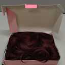 BrittyHair Wine Red Long Wavy Wig for White Women 26 Inch Middle Part Curly Wig Natural Looking Heat-resistant synthetic fiber wigs for Daily Wear Cosplay and Halloween