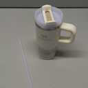 STANLEY Quencher H2.0 Tumbler with Handle and Straw 14 oz | Flowstate 3-Position Lid | Cup Holder Compatible for Travel | Insulated Stainless Steel Cup | BPA-Free | Cream 2.0