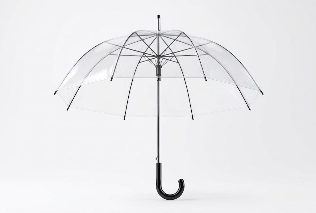 Clear Umbrellas for Wedding Guests, Bulk Wedding Umbrellas for Outdoor Ceremony & Events, Auto Open Transparent Stick Umbrella with J Hook Handle for Photos, Light Rain Backup