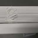 Cordless Faux Wood Blinds 27" W x 36" H, 2 Inch Slat Horizontal Windows Blinds with Crown Valance, Room Darkening Blinds, White Blinds for Home Interiors., 27x36in