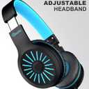 ELECDER i45 Headphones Wired, On-Ear Kids Headphones with 1.5M No-Tangle Cord, Foldable Portable Stereo 3.5mm Headset for School Kids Teens, Smartphones Tablet Computer Laptop, Airplane Travel, Black