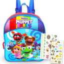 Disney Muppet Babies Mini Backpack Set - 3 Pc Bundle with 11" School Bag for Toddlers, Kids, Stickers, and Tattoos | Muppet Babies Lightweight Travel Pack