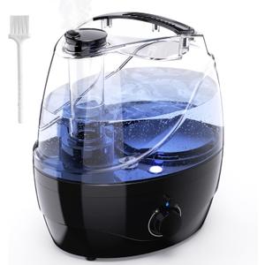 Humidifiers for Bedroom and Large Room, 2.2L Cool Mist Humidifier for Baby, 30 Hours with Whisper-Quiet Operation, Adjustable 360° Rotation Nozzle, Night Light Function, BPA Free