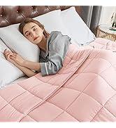 CYMULA Weighted Blanket for Adults (15lbs 60"x80" Queen Size)  Cooling Breathable Heavy Blankets for Summer Winter  Ultra Microfiber Soft Comfort Throw with Glass Beads  Gifts for Men/Women