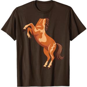 Horse Shirt Adult Kids Men Women Body Horse Costume T-Shirt L
