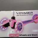 Voyager Scooters for Kids Ages 3-12 with Light-Up Wheels & Stem & Deck & BELEEV A1 Scooter for Kids Ages 2-6, 3 Wheel Scooter for Toddlers Girls Pink Purpl Boys