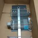 simplehuman Adjustable and Extendable Shower Caddy Large, Stainless Steel and Anodized Aluminum