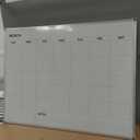 Comix Magnetic Dry Erase Calendar Whiteboard, 24 x 18 Inches Monthly Calendar Dry Erase Board for Wall, Aluminum Frame Planner White Board with Markers, Eraser, Magnets