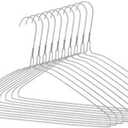 Whitmor Everyday Hangers Set of 10, Silver
