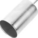 5Pcs Christmas Taper Candle Holder Candlestick Liners Inserts Cup Advent Wreaths Candle Stand with Spike for Pillar Tealight Wedding Flower Arrangement Silver