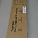 2 Tier Coat Rack Wall Mount with Shelf, 33" Wall Shelf with Hooks, Entryway Key Holder for Wall with 8 Heavy Duty Double Hooks, Coat Hook Wall Mounted for Bedroom, Living Room, Rustic Brown