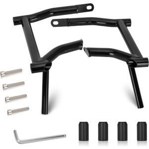 Saddlebag Guard Crash Bar Bracket Crash Street Glide Accessories Compatible with Davidson Touring Street Glide Electra Glide Road Glide Road King Ultra Limited Black Alloy Saddlebag Crash Bar 09-24