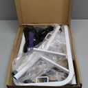 Bed Rails for Elderly Adults Safety: Side Assist Grab Bar Handrails for Seniors with Dual Handle Rails & Storage Bag - Adjustable Bed Cane Portable Bedside Railing - Fits Twin Full Queen King White