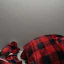 Amazon Basics 3-Piece Ultra-Soft Micromink Sherpa Bedding Set, Warm All Season Comforter, Full/Queen, Red Buffalo Plaid