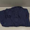Remikstyt Womens Long Sleeve Henley Shirts Ribbed Button Down Casual Tunic Tops (Large, Navy)