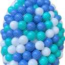 200/500/1000/2000 Count Plastic Soft Plastic Ball Pit Balls Colorful Play Pit Balls for Pet Dogs Ball Pit 2.2" Large Phthalate Free Bpa Free Balls for Toddlers 1-3 Baby Kids (blue-NO.1)