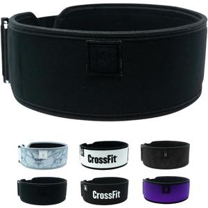 2POOD 4" Weightlifting Belt | CrossFit Weightlifting Belt | 4-inch Wide and Built for Support, Flexibility, and The Ability to Cross Train Easily (Black)