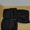 wegreeco Washable Dog Diapers - Washable Male Dog Belly Wrap - Pack of 3 - (Black,X-Small)