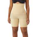 Maidenform Women's Flexees Shapewear Hi Waist Thigh Slimmer, Latte Lift, XX-Large