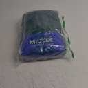 MIULEE Teal Faux Linen Blackout Curtain 84 Inch Long 2 Panels Set Rod Pocket/Back Tab/Pinch Pleated Room Darkening Textured Black Out Track Drapes for Bedroom Living Room