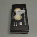 Battery Operated Puck Lights with Remote LED Under Cabinet Lighting Wireless Stick on Lights Color Changing Timer Tap Lights for Cabinets Shelves Closets Display Case - 2Pack Black