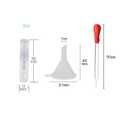 150 Pcs Mini 2ML Atomizer Plastic Bottle Spray Refillable Perfume Empty Sample Bottle With 2 pcs Mini Plastic Funnels and 2 pcs Glass Droppers for Travel Party Portable Makeup Tool