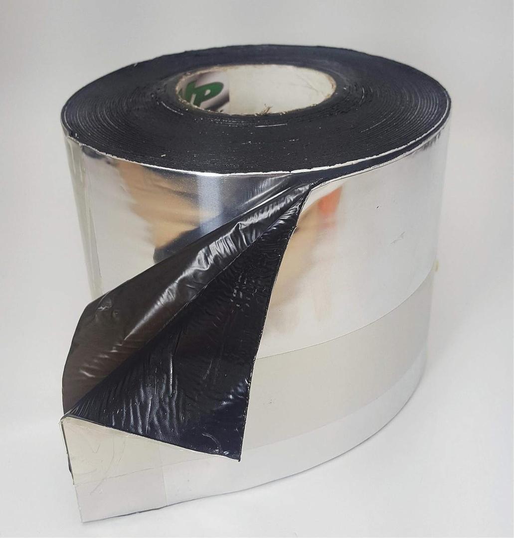 Heavy Duty Aluminum Foil Tape with Butyl Rubber Backing 6" x 50' Roll - 50 Mil Thick