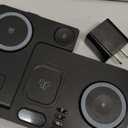 Dual Phone Magnetic Wireless Charging Station for Apple Devices/Apple Ecosystem,with Auto-Switch 7-Color Light & Clock, Compatible with iPhone 17/16/15, for iWatch 11/10/9 & AirPods Pro3Black