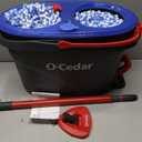 O-Cedar RinseClean Spin Mop & Bucket System + 2 Extra Mop Heads | Clean with Water | Removes 99% of Bacteria