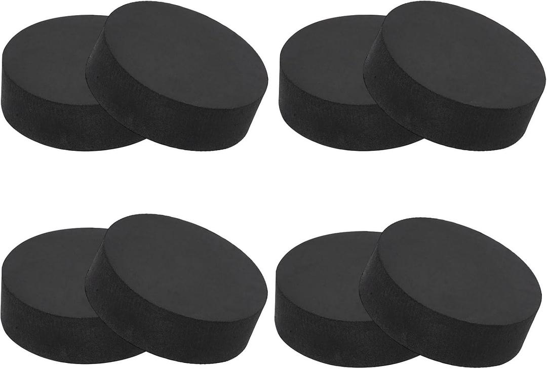 PATIKIL Non Slip Furniture Pads 1-1/4" (32mm x 10mm), 8Pcs Round Rubber Feet Anti-Scratch Rubber Furniture Grippers for Hardwood Floor Electronics Bed Drawers DIY, Black