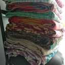 Indian Vintage Handmade Kantha Quilts Tribal Kantha Cotton Bed Cover Throw Assorted Patches Made Rally Reversible Bedspread Throw Old Sari Assorted Patches Indian Blanket(10 PCS), Large 82 X 52 In
