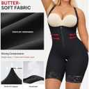 Nebility Fajas Colombianas Bodysuit Shapewear for Women Tummy Control Body Shaper Postpartum Butt Lifter with Zipper