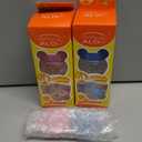 ALGO Aizhilang 4oz Baby Bottle Set Of 2 In Packages, Pink & Blue