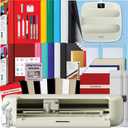 Cricut Explore 5 Multicolor Essential Bundle with EasyPress 9x9, Smart Vinyl & Smart Iron-On and 100+ Project Design eBook - DIY Cutting Machine for Vinyl, HTV, T-Shirts & Home Décor