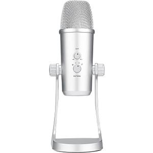BOYA USB Microphone, Condenser Recording Microphone for Recording YouTube Streaming Gaming, Plug Play Podcast Microphone for PC/Mac/iOS/Android/Windows