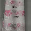 Tatuo 2 Pcs Puppy Paw Print Plastic Tablecloth Disposable Table Cover Puppy Themed Birthday Party Decorations for Dog Party Supplies (Pink,71 x 54 Inch)