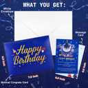 FITMITE Birthday Card, Musical Pop Up Birthday Cards w Light, Blow Out Candle & Play Happy Birthday Music Pop Up Card, Greeting Cards Gifts for Him or Her