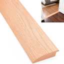 3.5"W 36" L Solid FAS1 Red Oak Floor Transition Strip, 3/4" Overlap Threshold for Doorways, Reduces Height Differences Between Carpet Tile Wood Vinyl Laminate Flooring (Unfinished), 3/4" Overlap-3.5"W-36"L-1pcs