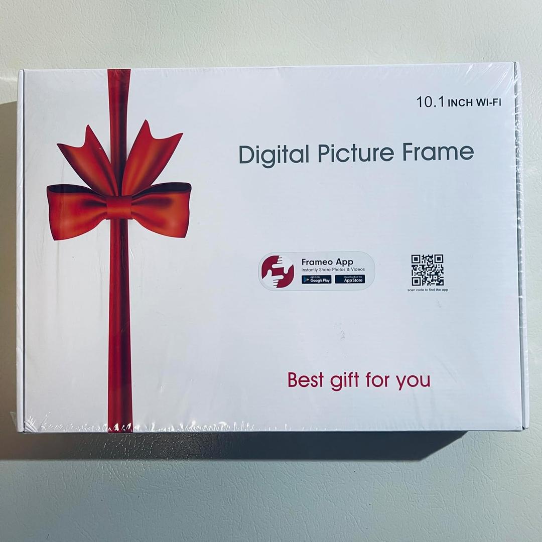 10.1-Inch Digital Picture Frame, 1080P IPS Display, 32GB Storage Support, Built-in Speaker, Wi-Fi, Touch Control, 16:10 Aspect Ratio, Black